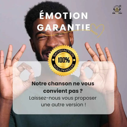 Garantie satisfaction chanson personnalisée - retouches illimitées jusqu'à validation